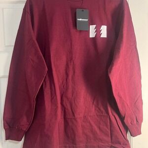 The Hundreds burgundy and white long sleeve shirt. 100% cotton. New with tags